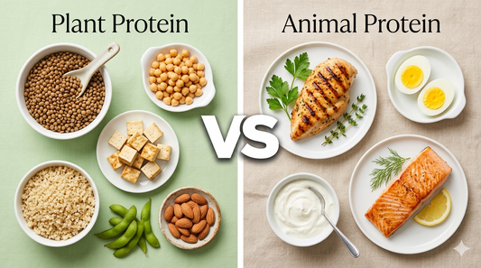🌱 Plant Protein vs Animal Protein: Which One is Best for Your Health and Fitness Goals?